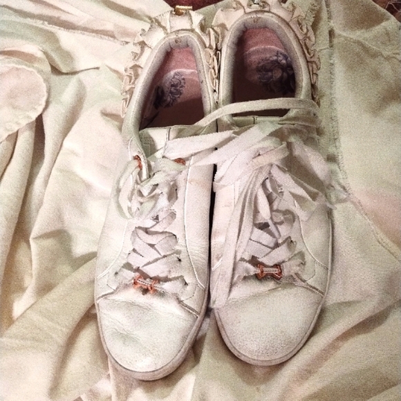 Ted Baker "Astrina" White Leather Women's Sneakers - Picture 6 of 10